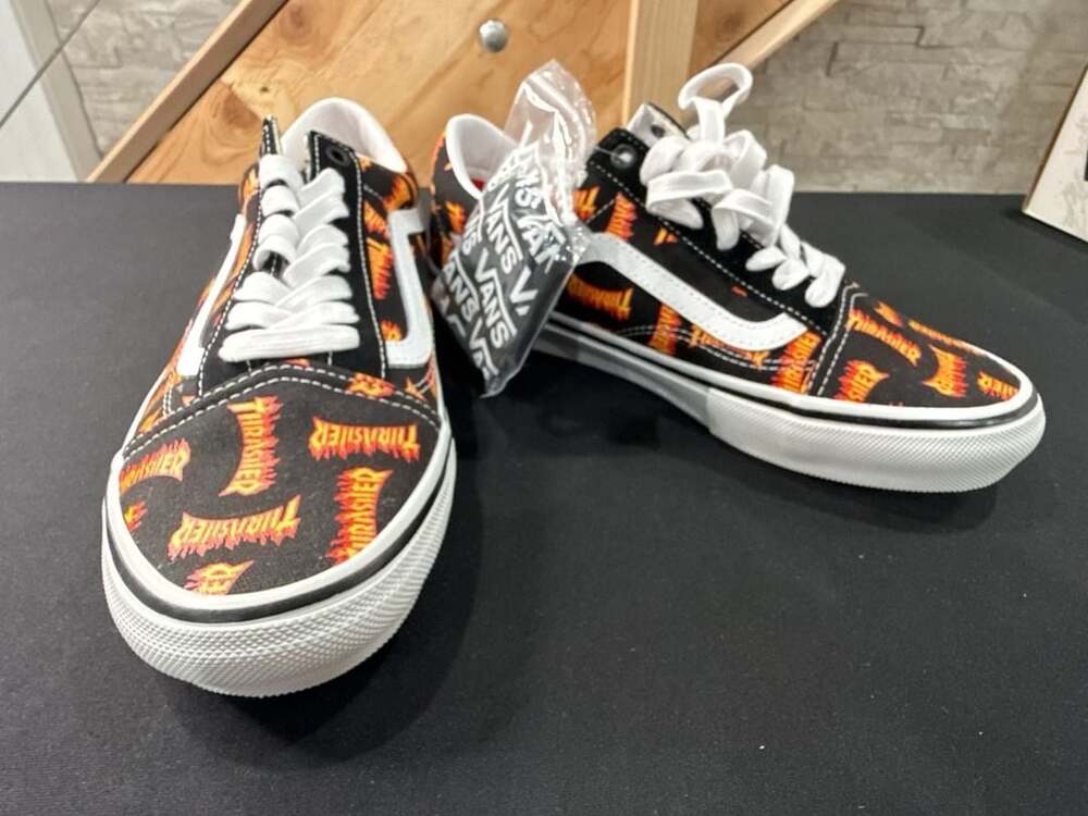 Vans Skate Old Skool Thrasher Size 9 Black Multi
